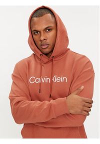 Calvin Klein Bluza Hero K10K111345 Pomarańczowy Regular Fit. Kolor: pomarańczowy. Materiał: bawełna