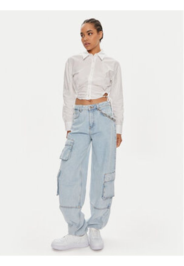 Hugo Jeansy Gaio_B 50513742 Niebieski Loose Fit. Kolor: niebieski