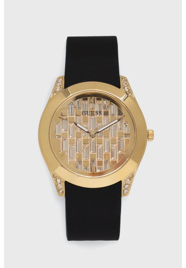 Guess zegarek damski kolor złoty. Kolor: złoty. Materiał: materiał