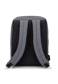 Wittchen - Męski plecak na laptopa 13/14” z panelem z ekoskóry. Kolor: szary. Materiał: poliester. Wzór: aplikacja. Styl: casual, klasyczny, elegancki #5