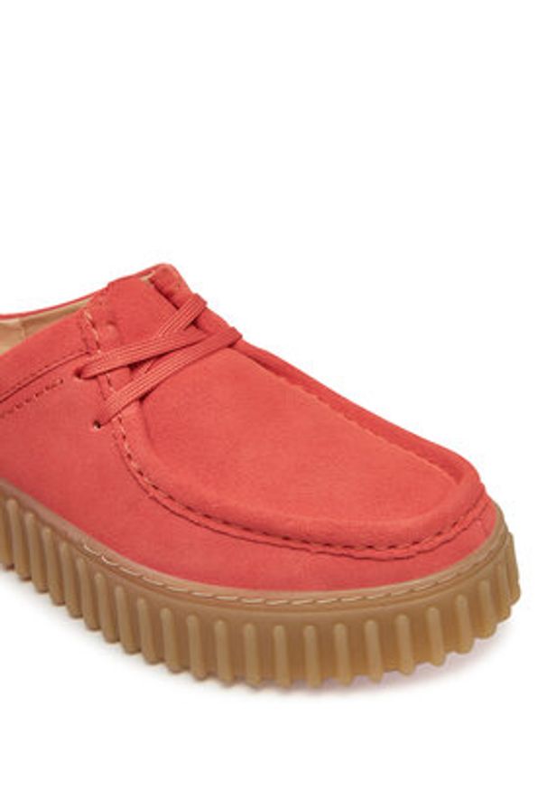 Clarks Klapki Torhill Mule 26181194 Koralowy. Kolor: pomarańczowy. Materiał: skóra