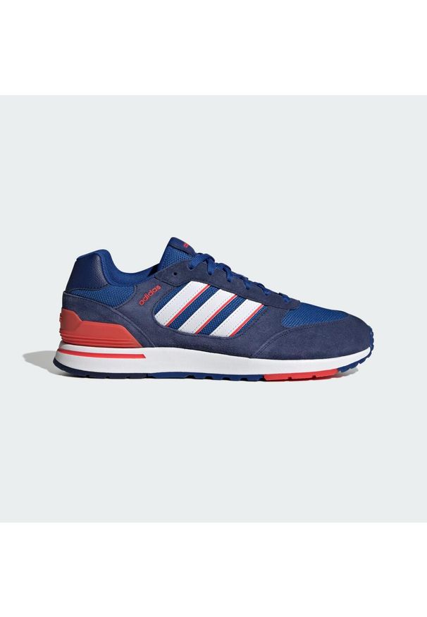 Adidas - Run 80s Shoes. Kolor: biały, czerwony, wielokolorowy, niebieski. Materiał: guma. Sport: bieganie