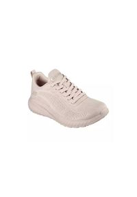 skechers - Buty do chodzenia damskie Skechers Bobs Squad Chaos. Zapięcie: sznurówki. Kolor: różowy. Materiał: materiał, syntetyk. Szerokość cholewki: normalna. Sport: turystyka piesza