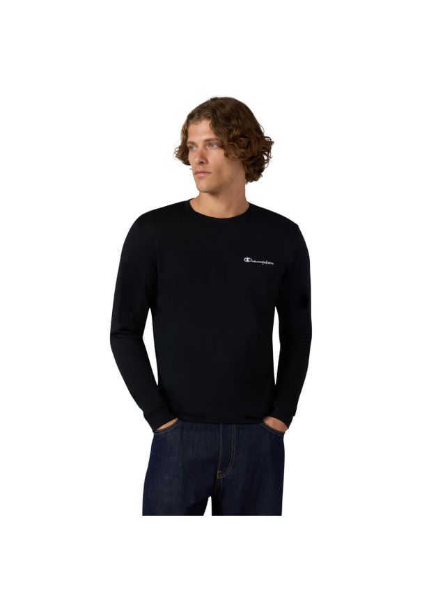 Koszulka męska Champion Longsleeve Tee. Kolor: czarny. Długość rękawa: długi rękaw