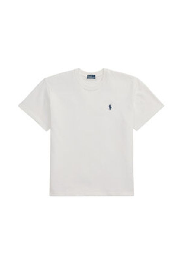 Polo Ralph Lauren T-Shirt 211967104001 Biały Relaxed Fit. Typ kołnierza: polo. Kolor: biały. Materiał: bawełna