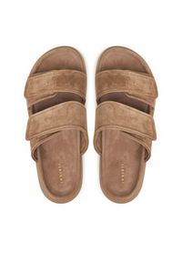Inuikii Klapki Suede Double Band 50102-510 Beżowy. Kolor: beżowy. Materiał: skóra, zamsz #2