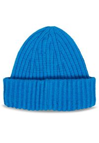 TOMMY HILFIGER - Tommy Hilfiger Czapka Tommy Twist Beanie AW0AW15325 Niebieski. Kolor: niebieski. Materiał: syntetyk #4