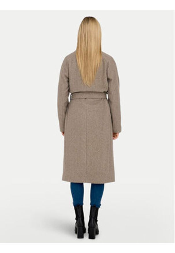 only - ONLY Płaszcz przejściowy Emma 15234634 Beżowy Regular Fit. Kolor: beżowy. Materiał: syntetyk