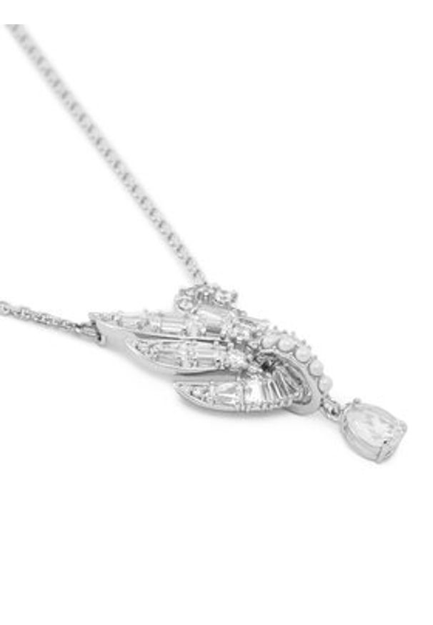 Swarovski Naszyjnik Swan 5723387 Srebrny. Materiał: metalowe. Kolor: srebrny