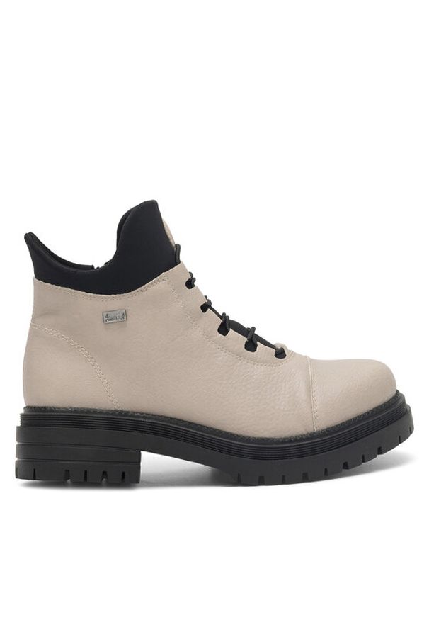 Rieker Trzewiki Y3163-60 Beżowy. Kolor: beżowy. Materiał: materiał