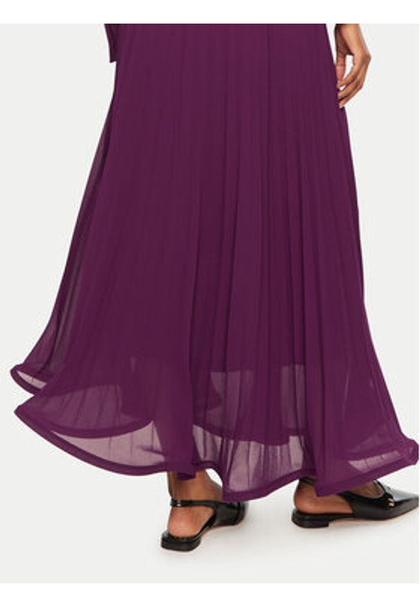Dixie Spódnica plisowana G319K017A Fioletowy Regular Fit. Kolor: fioletowy. Materiał: syntetyk
