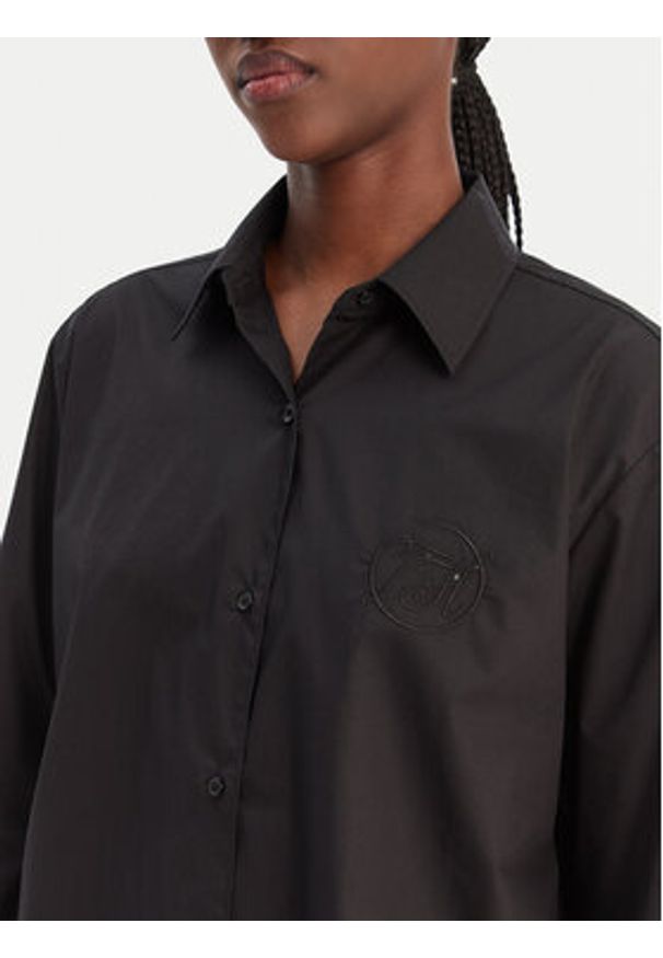 TOMMY HILFIGER - Tommy Hilfiger Koszula WW0WW48190 Czarny Regular Fit. Kolor: czarny. Materiał: bawełna