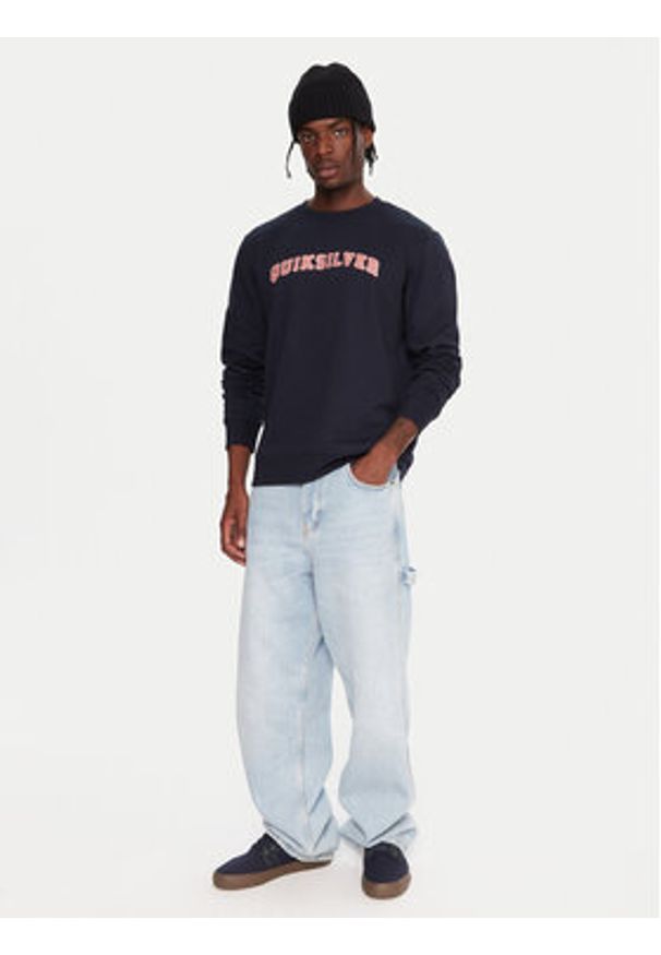 Quiksilver Bluza Graphic EQYFT05132 Granatowy Regular Fit. Kolor: niebieski. Materiał: bawełna, syntetyk