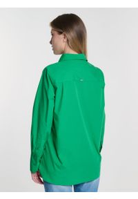 Big-Star - Koszula damska o luźnym kroju bawełniana zielona Tiroko 301. Okazja: na co dzień. Kolor: zielony. Materiał: bawełna. Styl: casual, elegancki #6