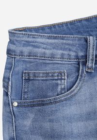 Renee - Niebieskie Bawełniane Jeansy High Waist z Szerokimi Nogawkami Zaeherris. Stan: podwyższony. Kolor: niebieski. Styl: elegancki #3