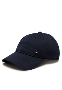 TOMMY HILFIGER - Tommy Hilfiger Czapka z daszkiem 1985 Pique Soft 6 Panel Cap AM0AM12150 Niebieski. Kolor: niebieski. Materiał: materiał