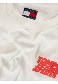 Tommy Jeans T-Shirt Bubble DW0DW21338 Biały Regular Fit. Kolor: biały. Materiał: bawełna #4