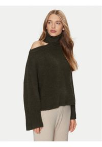 JDY Golf Debbie 15339501 Zielony Regular Fit. Typ kołnierza: golf. Kolor: zielony. Materiał: syntetyk #1