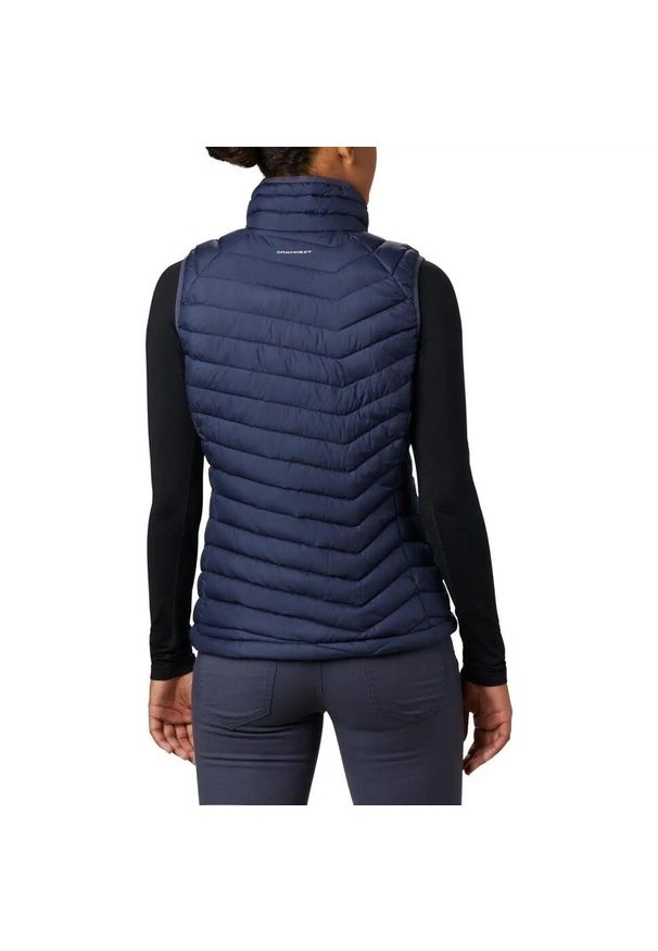 columbia - Bezrękawnik turystyczny damski Columbia Powder Lite Vest. Kolor: niebieski. Długość rękawa: bez rękawów. Sport: turystyka piesza