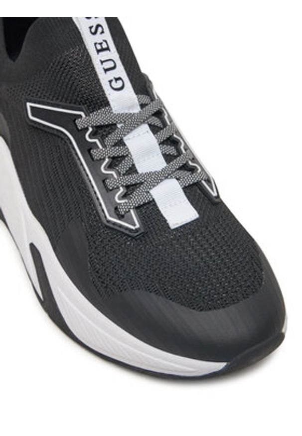 Guess Sneakersy FLPGAX FAB12 Czarny. Kolor: czarny. Materiał: skóra
