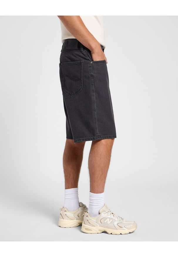 Lee - MĘSKIE SPODENKI LEE ASHER SHORT BLACK WORN IN 112365747
