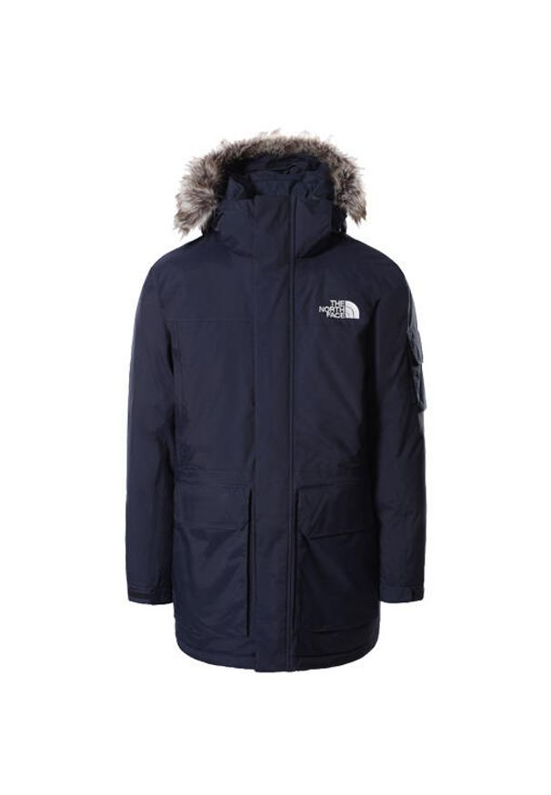 Kurtka turystyczna zimowa męska The North Face M Recycled Mcmurdo Parka. Kolor: niebieski. Sezon: zima