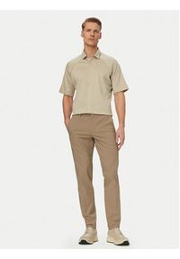 BOSS Koszula Excurse S 50554450 Beżowy jasny Regular Fit. Kolor: beżowy. Materiał: bawełna #4