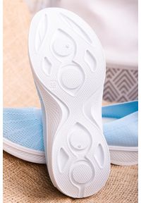 Casu - Niebieskie buty sportowe wsuwane slip on casu 11005-4. Zapięcie: bez zapięcia. Kolor: niebieski. Styl: sportowy #1