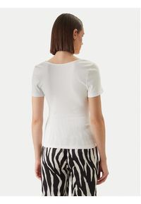 Morgan Bluzka 261-DAMOUR Biały Slim Fit. Kolor: biały. Materiał: wiskoza #2