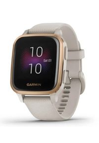 GARMIN - Zegarek sportowy Garmin Venu Sq Music różowo-złoty. Rodzaj zegarka: smartwatch. Kolor: złoty, różowy, wielokolorowy. Styl: sportowy #1