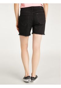 Lee Szorty jeansowe Boyfriend L37NCPOZ Czarny Relaxed Fit. Kolor: czarny. Materiał: jeans #5