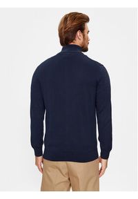 GANT - Gant Kardigan Casual Cotton Zip 8030164 Granatowy Regular Fit. Okazja: na co dzień. Kolor: niebieski. Materiał: bawełna. Styl: casual #5