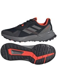 Adidas - Buty do biegania adidas Terrex Soulstride Rain.Rdy M IF5016 czarne. Zapięcie: sznurówki. Kolor: czarny. Szerokość cholewki: normalna. Technologia: Primaloft. Model: Adidas Terrex