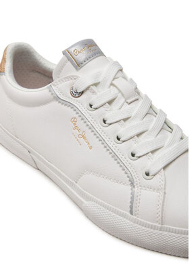Pepe Jeans Sneakersy PLS31564 Biały. Kolor: biały. Materiał: skóra