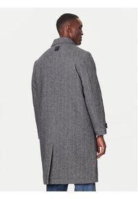 Calvin Klein Płaszcz wełniany LV04LD510G Szary Regular Fit. Kolor: szary. Materiał: syntetyk #2