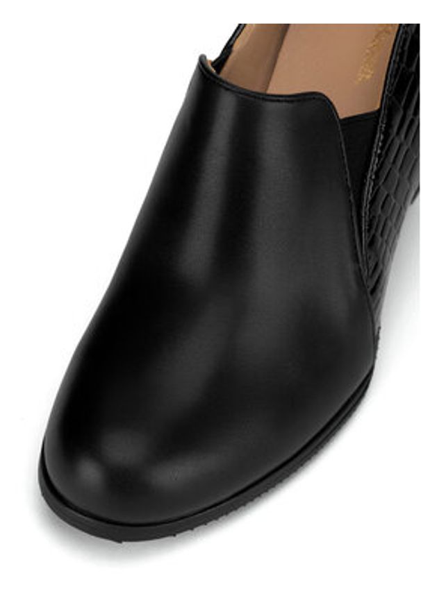 Clara Barson Półbuty WYL3205-1 Czarny. Kolor: czarny. Materiał: skóra