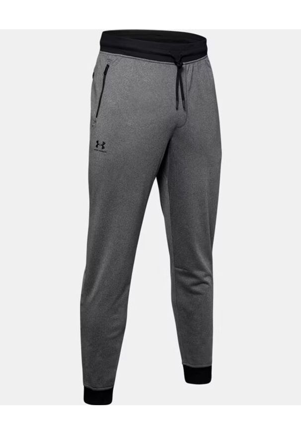 Spodnie dresowe męskie szare Under Armour Sportstyle Tricot. Kolor: szary. Materiał: dresówka. Sport: fitness