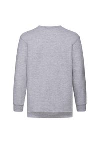 FRUIT OF THE LOOM - Bluza Dziecięca Classic Plain Setin. Kolor: szary