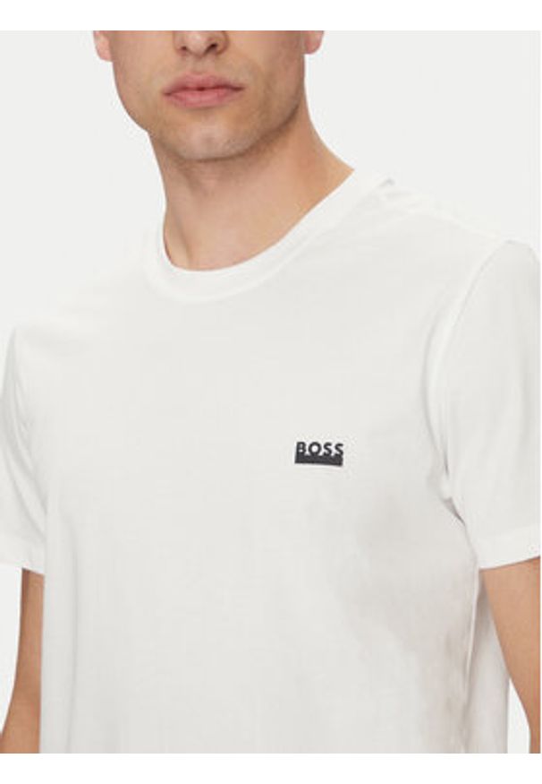 BOSS T-Shirt 50531401 Beżowy Regular Fit. Kolor: beżowy. Materiał: bawełna
