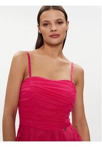 Rinascimento Sukienka koktajlowa CFC0117833003 Różowy A-Line Fit. Kolor: różowy. Materiał: syntetyk. Styl: wizytowy #4