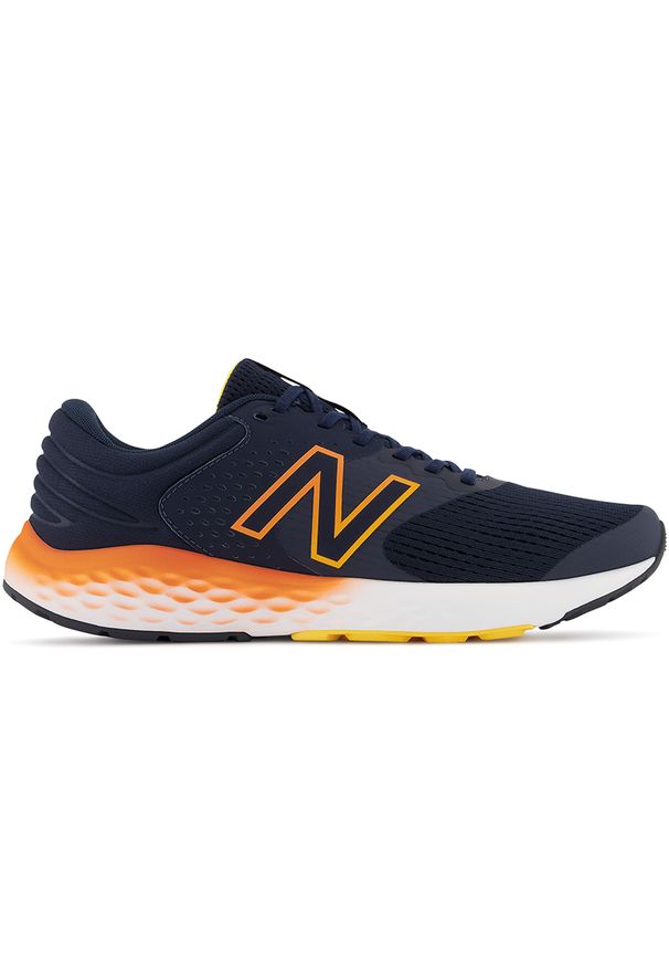 Buty New Balance M520HE7 – granatowe. Kolor: niebieski. Materiał: syntetyk, materiał, guma. Szerokość cholewki: normalna. Sport: fitness