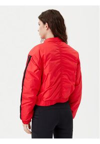 Adidas - adidas Kurtka bomber Essentials 3-Stripes JP1724 Czerwony Loose Fit. Kolor: czerwony. Materiał: syntetyk #5