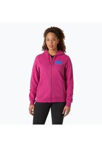 Bluza damska Helly Hansen HH Logo Full Zip Hoodie 2.0. Kolor: różowy