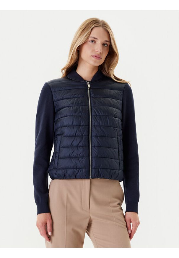 BOSS Kurtka bomber Pidina 50543236 Granatowy Regular Fit. Kolor: niebieski. Materiał: syntetyk