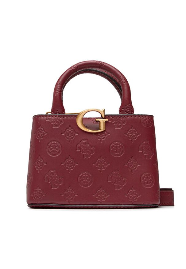 Guess Torebka G Vibe (DB) Mini Bags HWDB86 58770 Bordowy. Kolor: czerwony. Materiał: skórzane