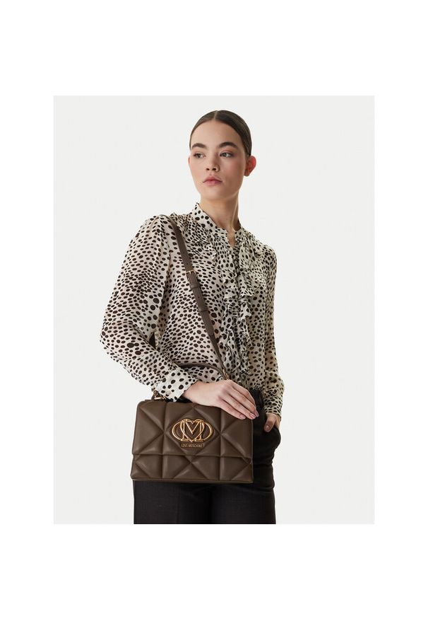 Love Moschino - Torebka LOVE MOSCHINO. Kolor: brązowy