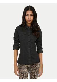 only - ONLY Koszula jeansowa Sasia 15352339 Czarny Slim Fit. Kolor: czarny. Materiał: bawełna #1
