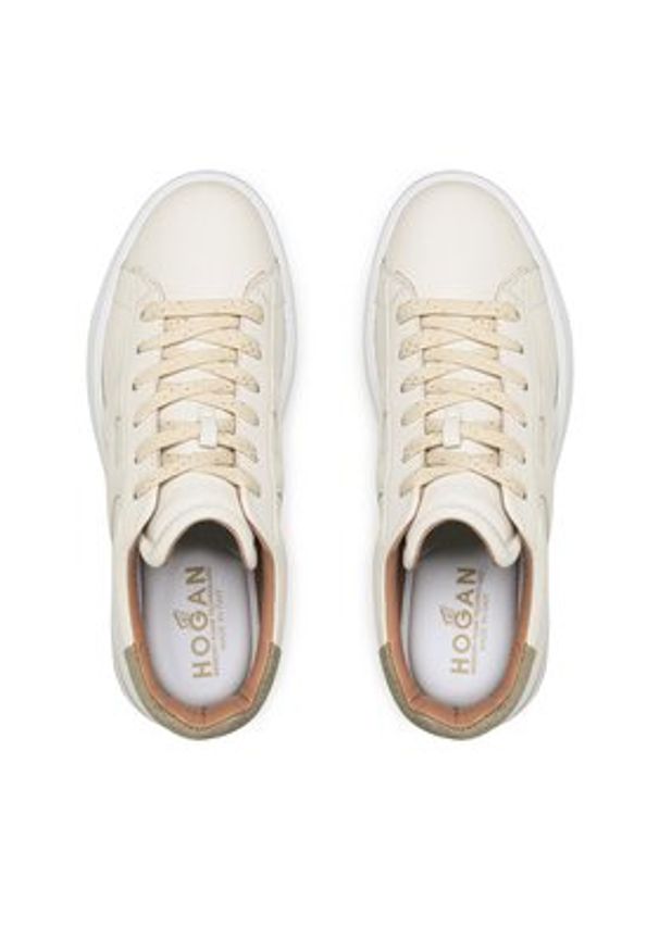 Hogan - HOGAN Sneakersy HXW5640DN61RCB Écru. Materiał: skóra
