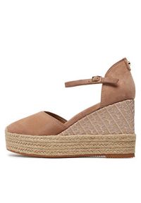 BOSS - Boss Espadryle Madeira Wedge Sdcveb 50516717 Brązowy. Kolor: brązowy. Materiał: skóra, zamsz #3