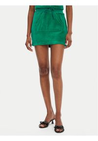 Juicy Couture Spódnica mini Heritage JCGGS125022 Zielony Slim Fit. Kolor: zielony. Materiał: bawełna